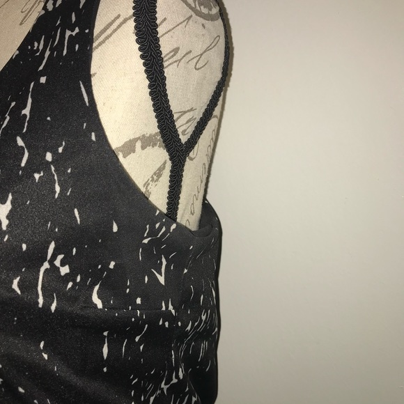 The Limited Black Summer Maxi Dress White Print S - Picture 5 of 7